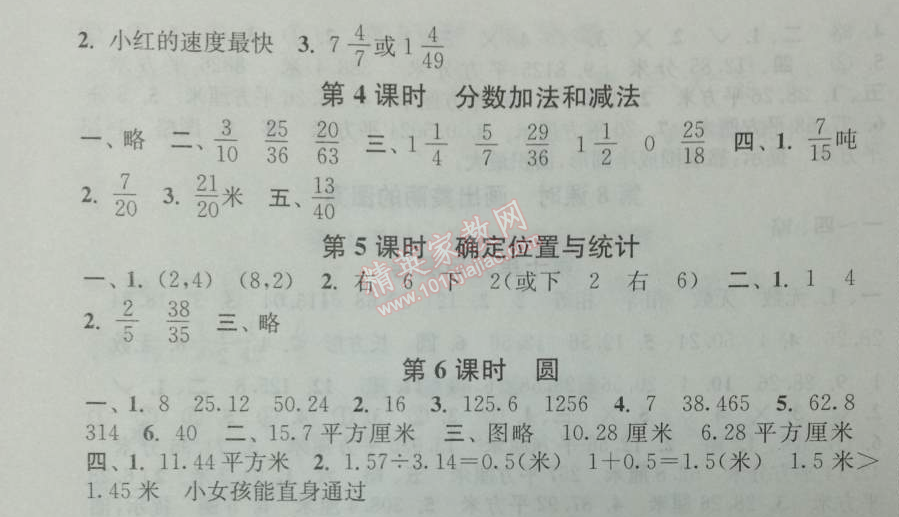 2014年通城学典课时作业本五年级数学下册江苏版 0