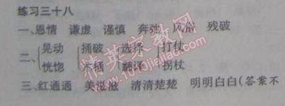 2015年假日時光寒假作業(yè)四年級語文北師大版 38