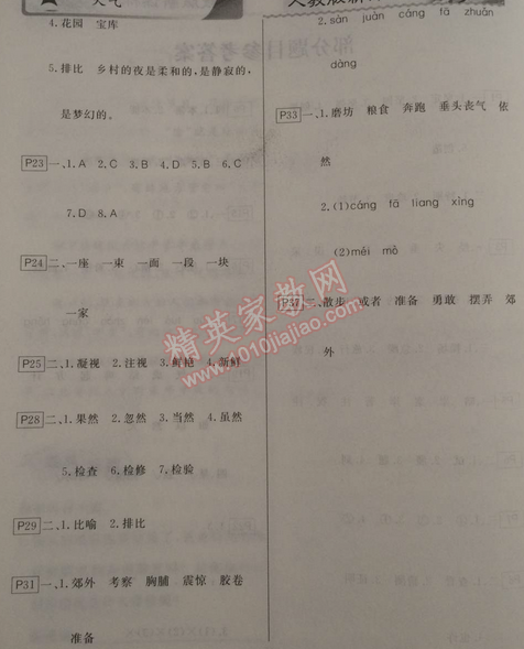 2015年快樂假期寒假作業(yè)三年級語文人教版延邊人民出版社 0