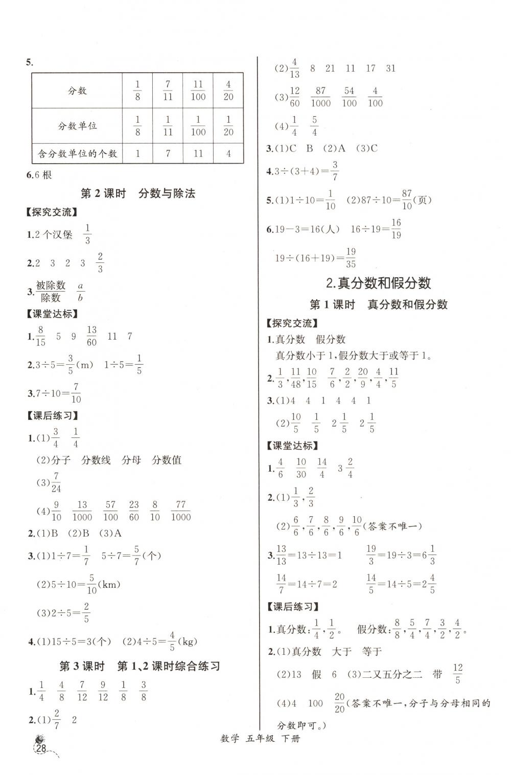 2018年同步導(dǎo)學(xué)案課時(shí)練五年級(jí)數(shù)學(xué)下冊(cè)人教版河北專(zhuān)版 第6頁(yè)