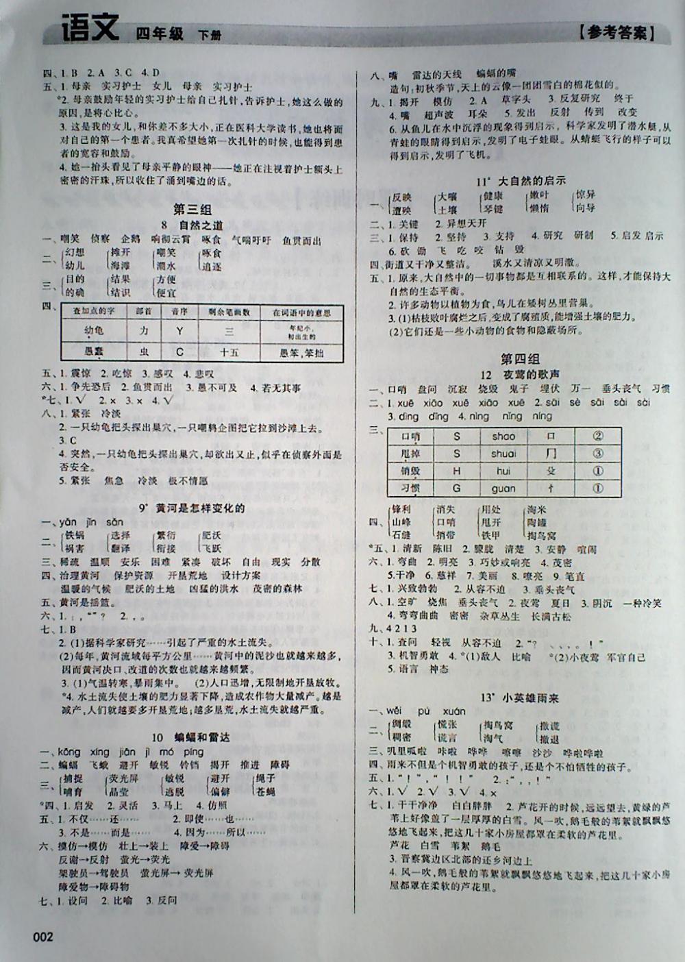 2018年學(xué)習(xí)質(zhì)量監(jiān)測(cè)四年級(jí)語(yǔ)文下冊(cè)人教版 第2頁(yè)