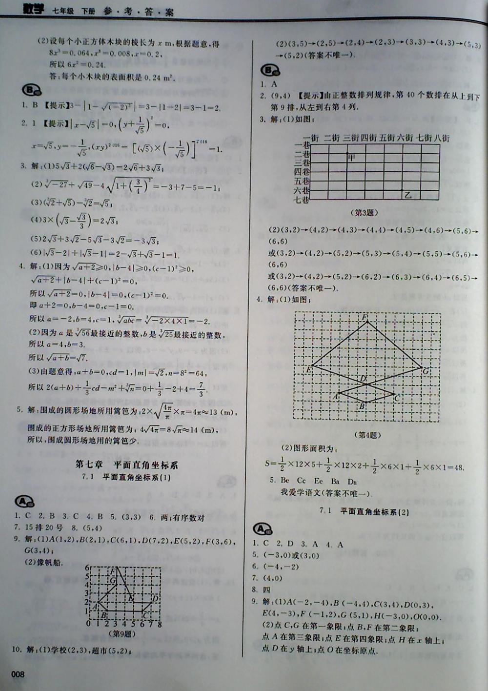 2018年学习质量监测七年级数学下册人教版 第8页