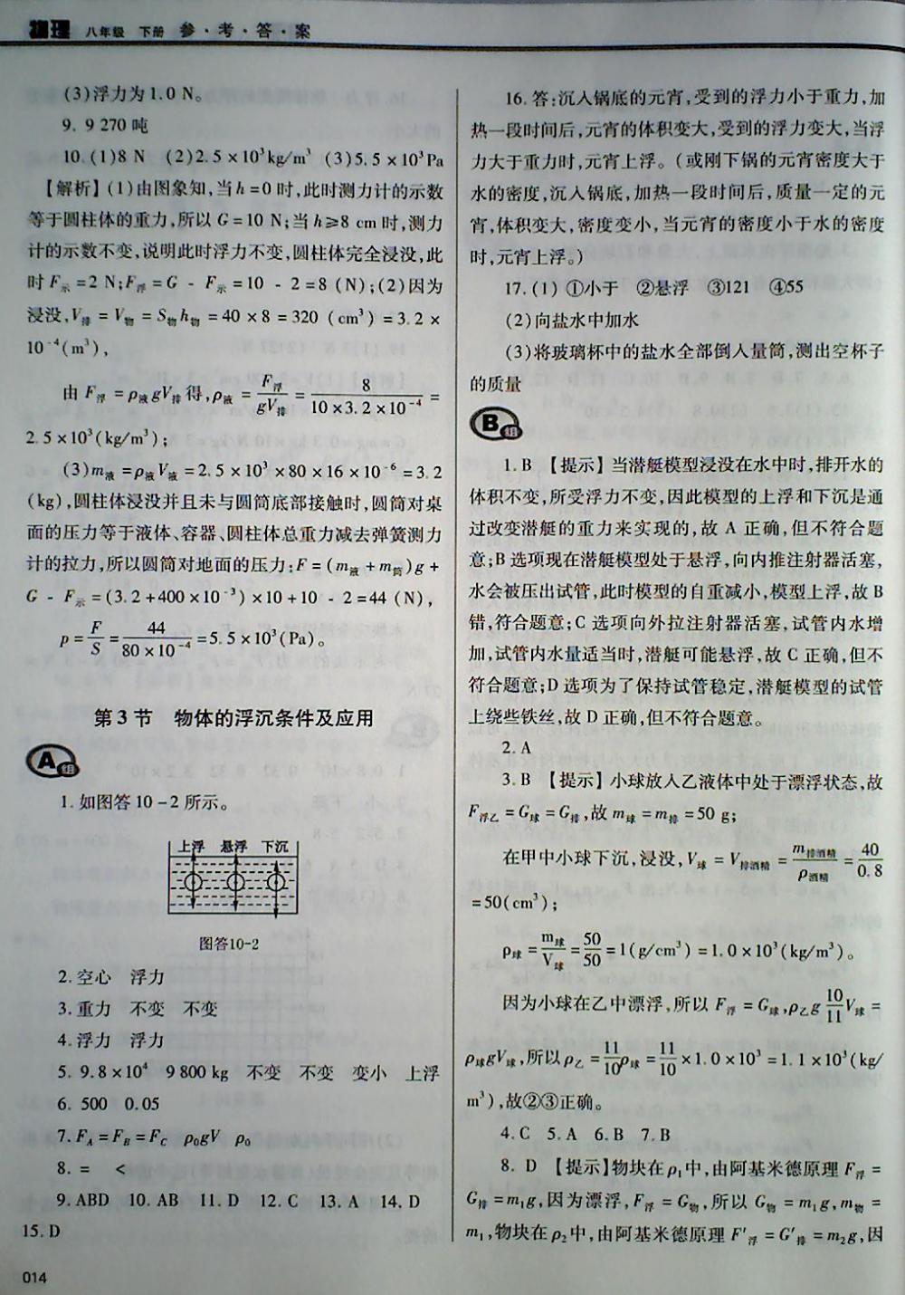 2018年學習質量監(jiān)測八年級物理下冊人教版 第14頁