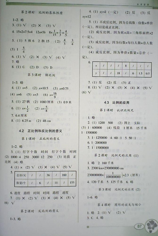 2018年南方新課堂金牌學(xué)案六年級數(shù)學(xué)下冊人教版 第3頁