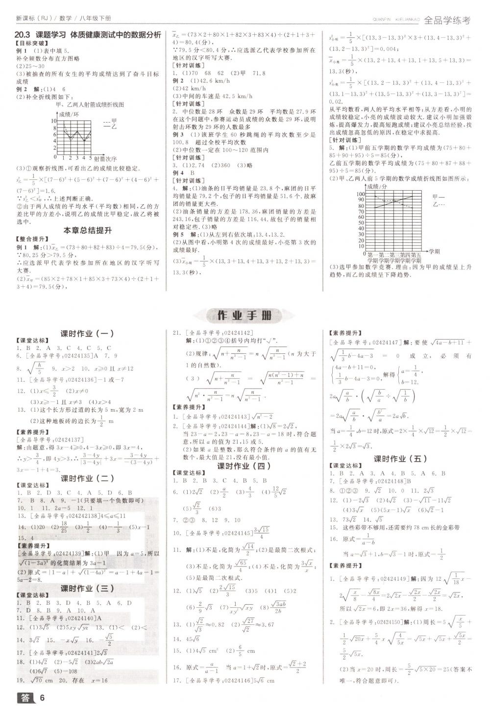 2018年全品學(xué)練考八年級(jí)數(shù)學(xué)下冊(cè)人教版 第6頁