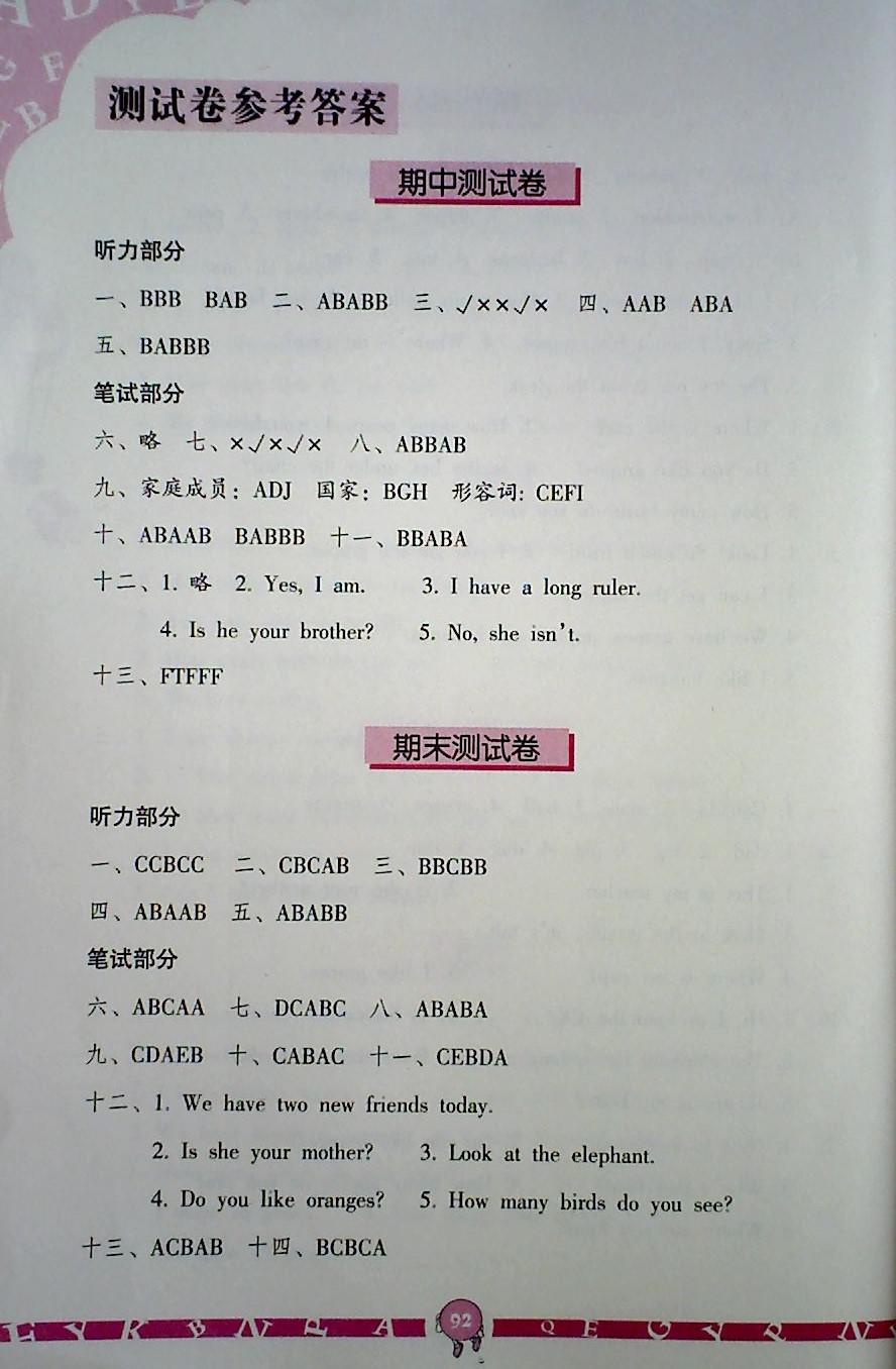 2018年英語學(xué)習(xí)與鞏固四年級下冊人教版三起 第10頁