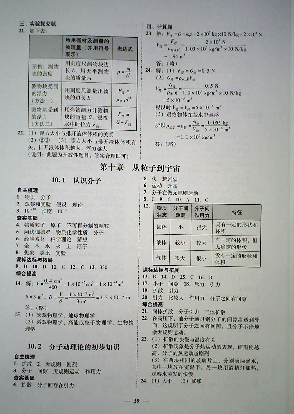 2018年南粵學(xué)典學(xué)考精練八年級(jí)物理下冊(cè)粵滬版 第11頁(yè)