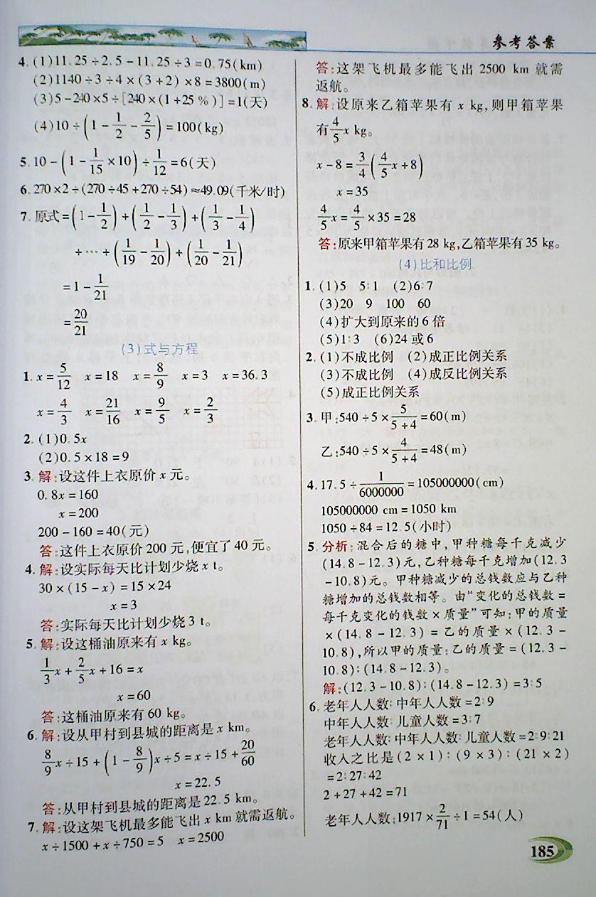 2018年引探练创英才教程六年级数学下册人教版 第10页