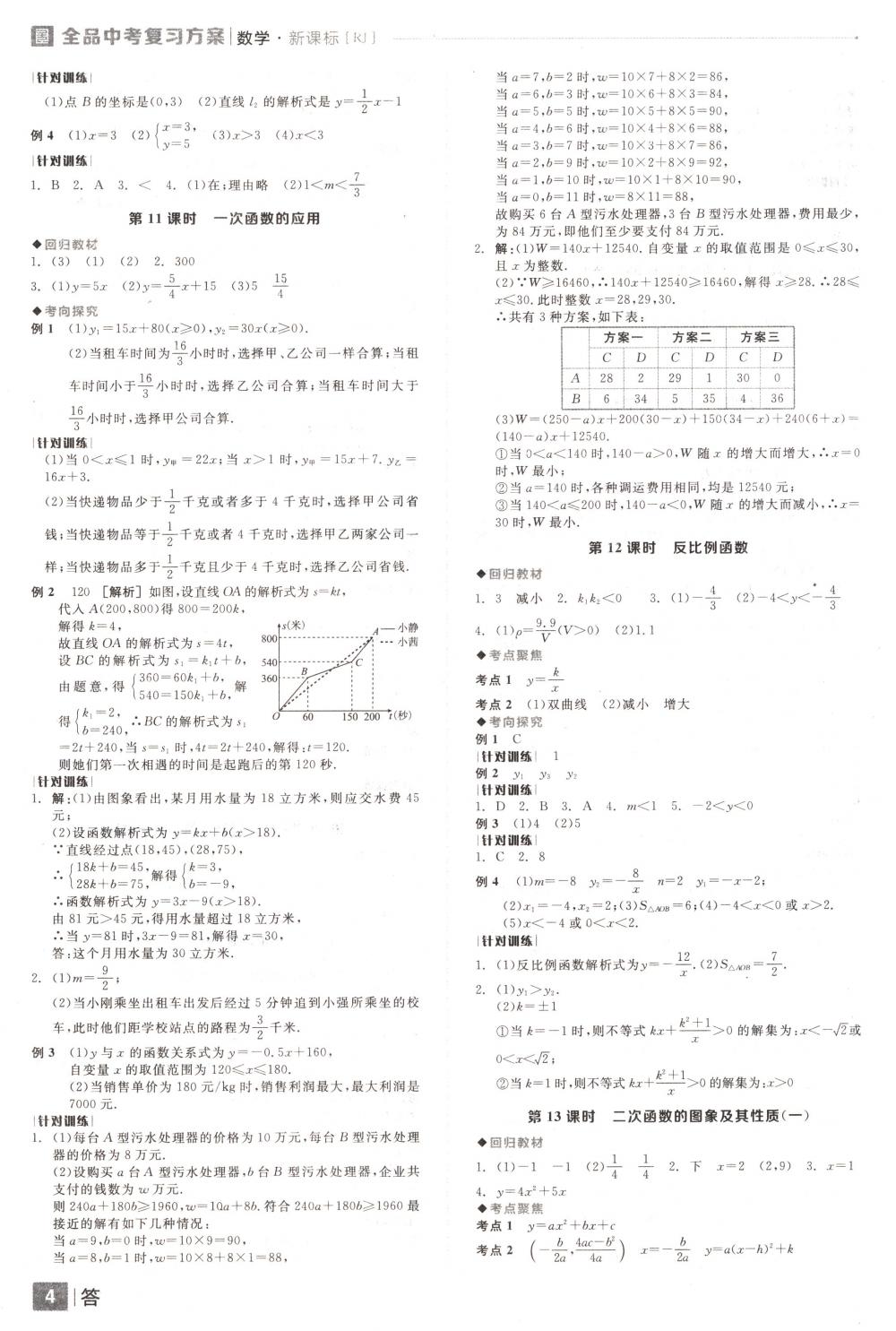 2018年全品中考復(fù)習(xí)方案九年級數(shù)學(xué)下冊人教版 第4頁