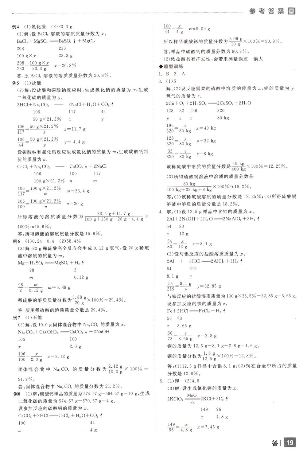 2018年全品中考復(fù)習(xí)方案九年級(jí)化學(xué)下冊(cè)人教版 第19頁