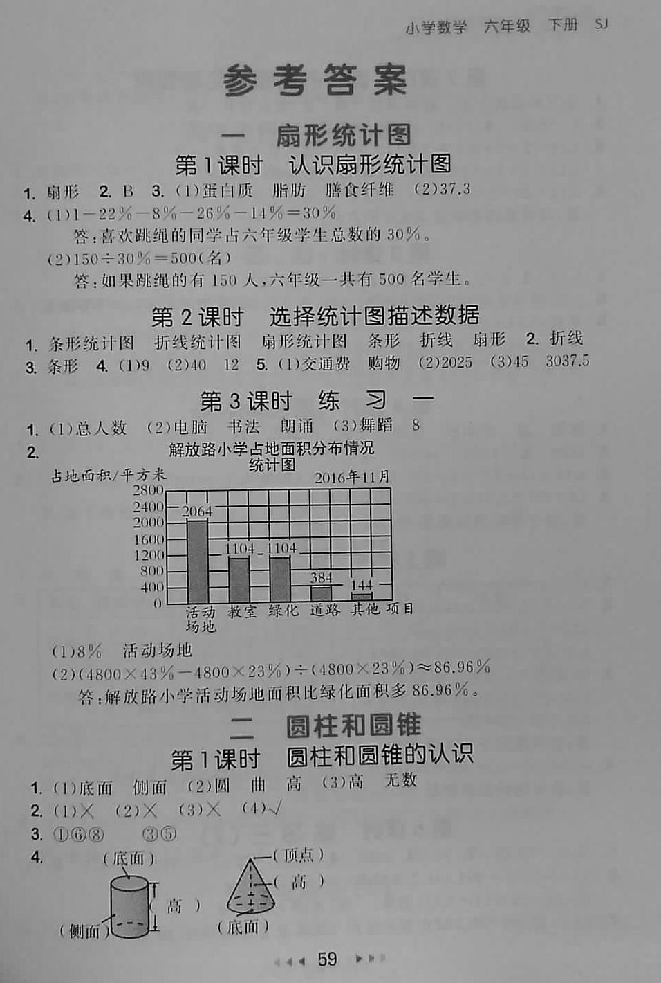 2018年53隨堂測小學(xué)數(shù)學(xué)六年級下冊蘇教版 第1頁