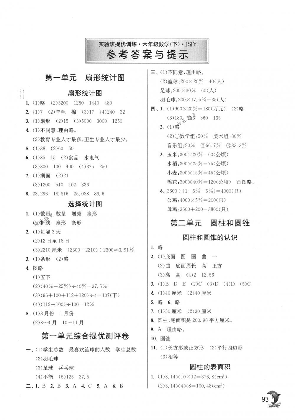 2018年實(shí)驗(yàn)班提優(yōu)訓(xùn)練六年級(jí)數(shù)學(xué)下冊(cè)蘇教版 第1頁