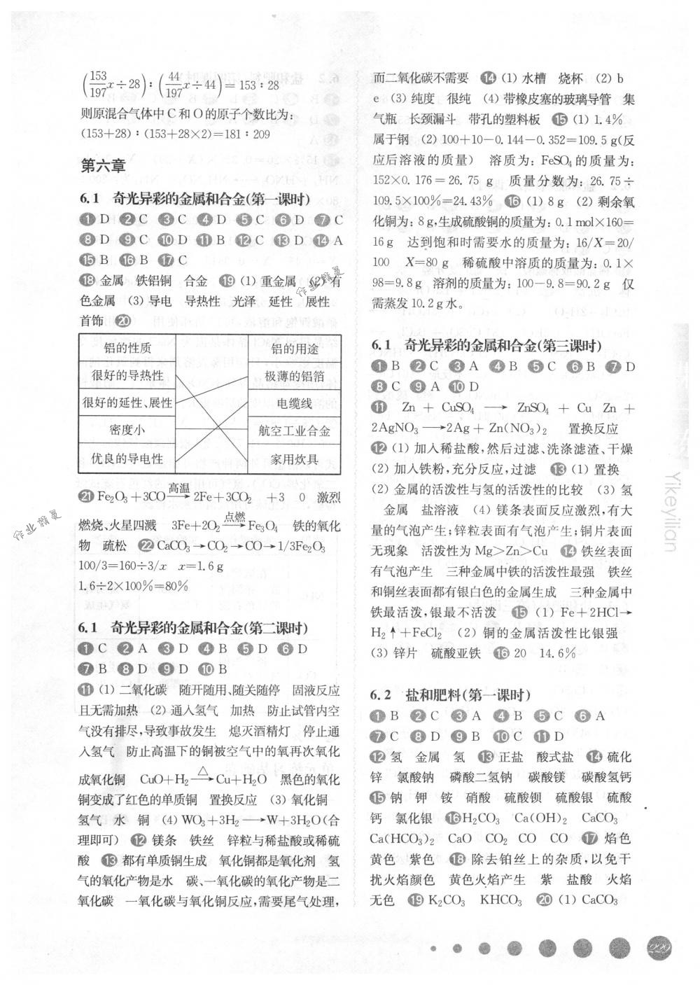 2018年華東師大版一課一練九年級(jí)化學(xué)全一冊(cè)下滬教版 第15頁(yè)