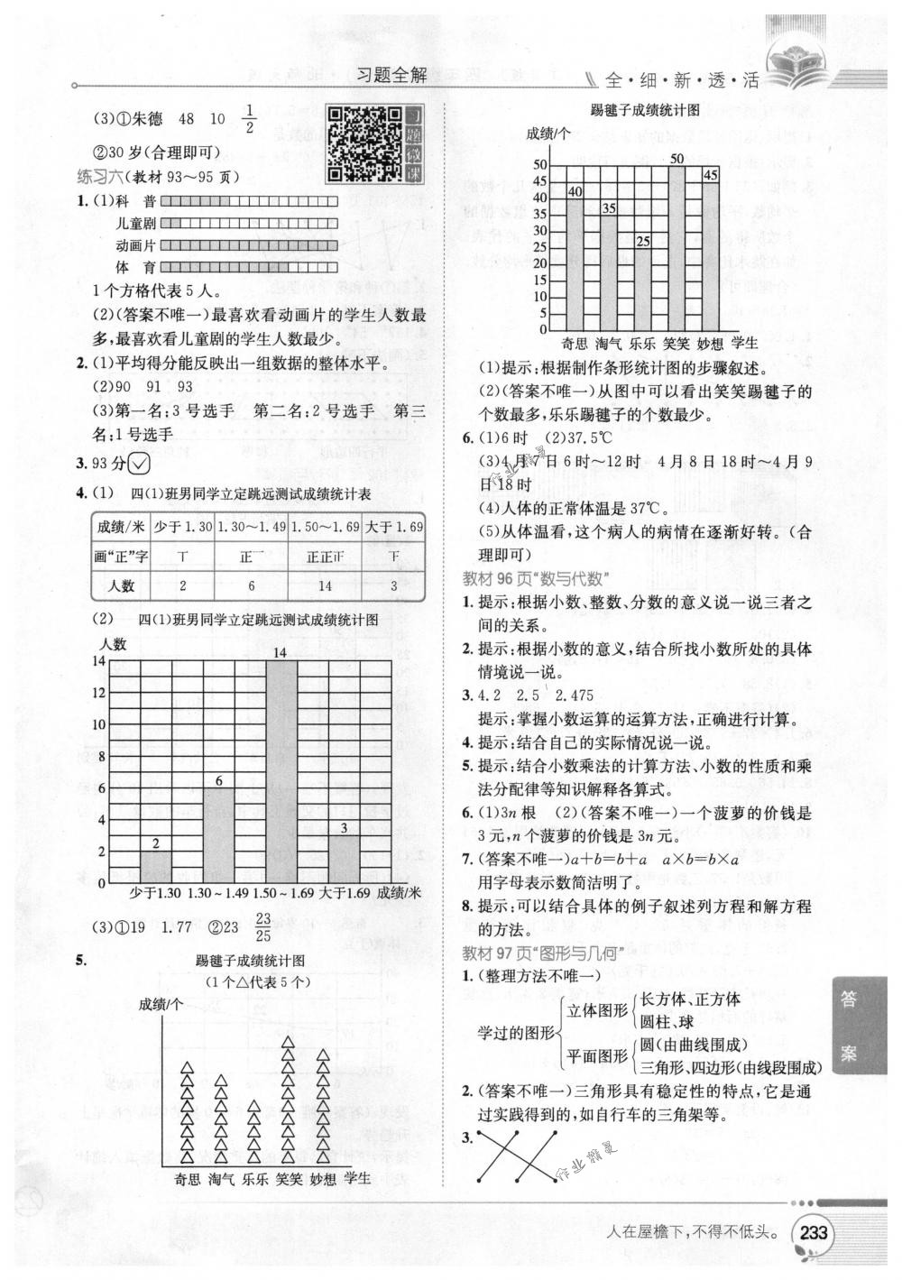 2018年教材全解四年級數(shù)學(xué)下冊北師大版 第22頁