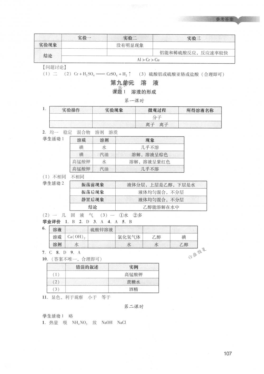 2018年陽光學(xué)業(yè)評價九年級化學(xué)下冊人教版 第4頁