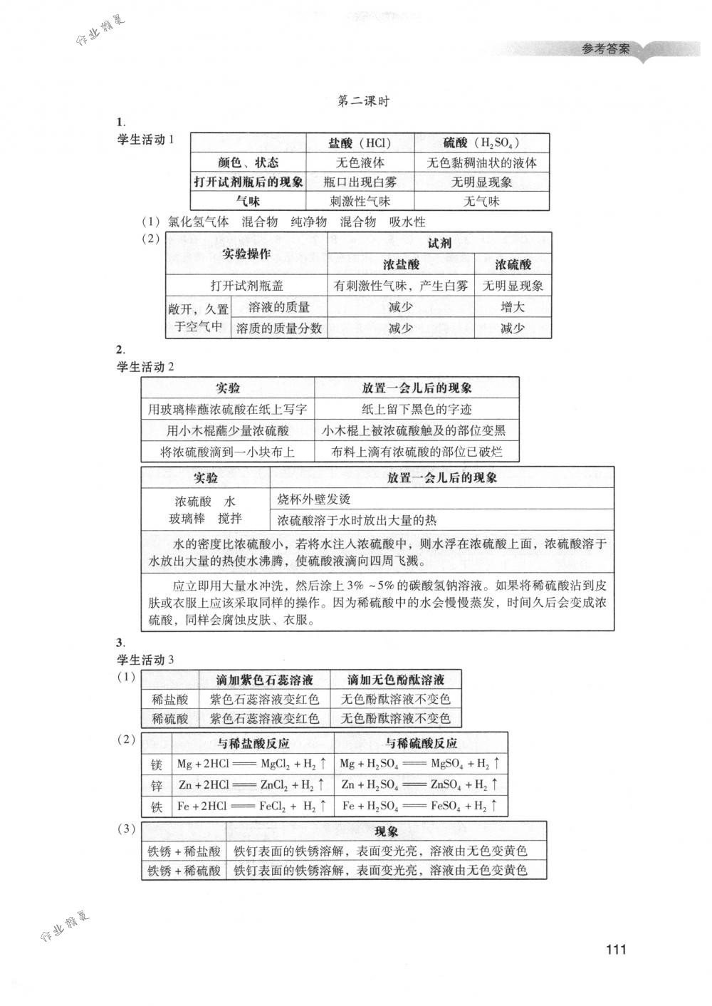 2018年陽(yáng)光學(xué)業(yè)評(píng)價(jià)九年級(jí)化學(xué)下冊(cè)人教版 第8頁(yè)