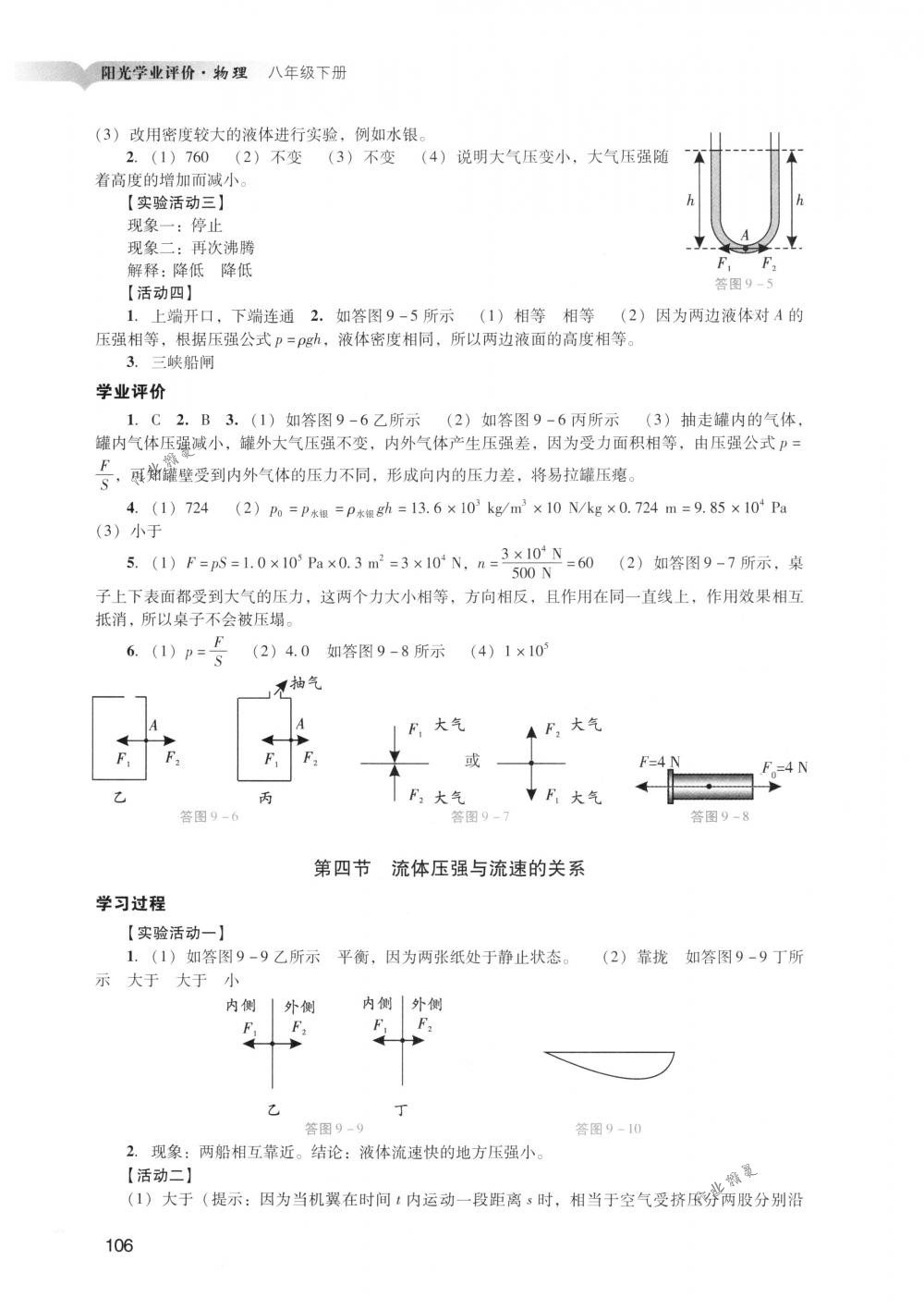 2018年陽光學業(yè)評價八年級物理下冊人教版 第8頁