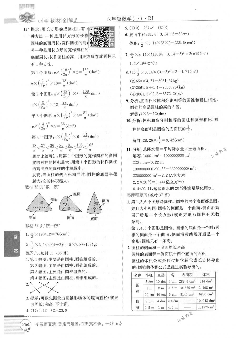 2018年教材全解六年級數(shù)學下冊人教版 第24頁