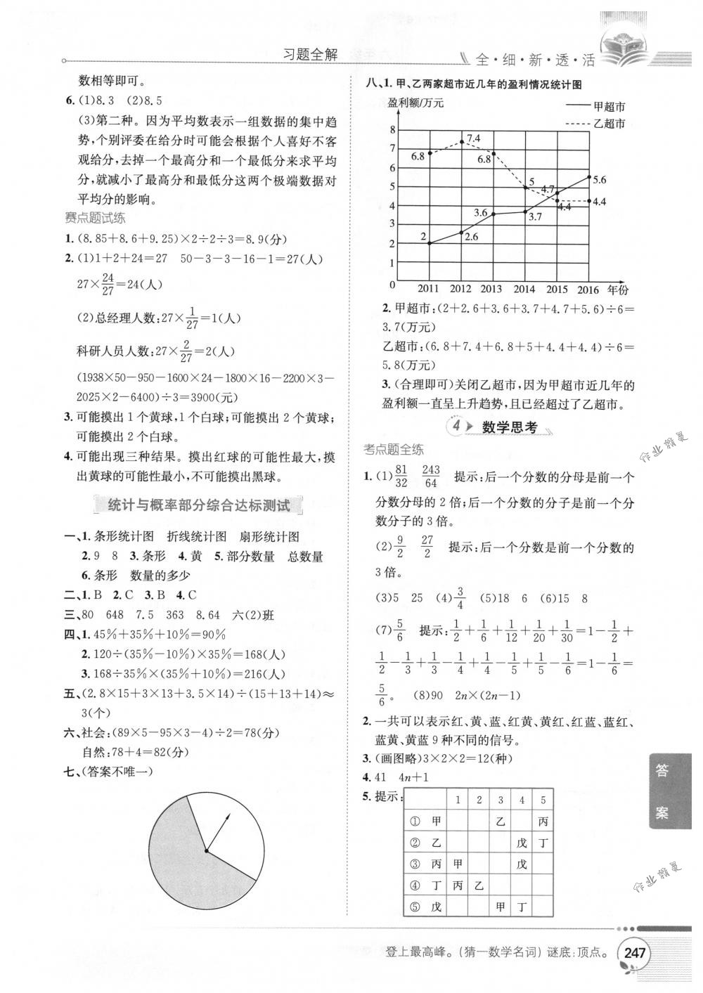 2018年教材全解六年級(jí)數(shù)學(xué)下冊(cè)人教版 第17頁