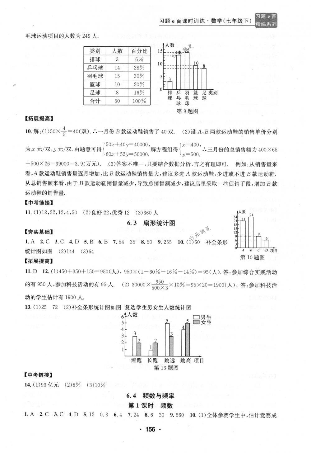 2018年习题e百课时训练七年级数学下册浙教版 第24页