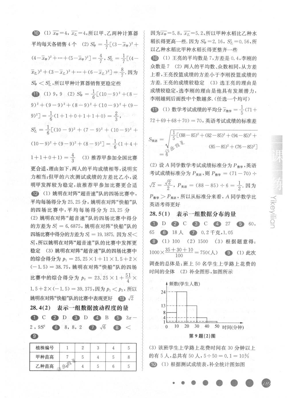 2018年華東師大版一課一練九年級(jí)數(shù)學(xué)全一冊(cè)下滬教版 第23頁(yè)