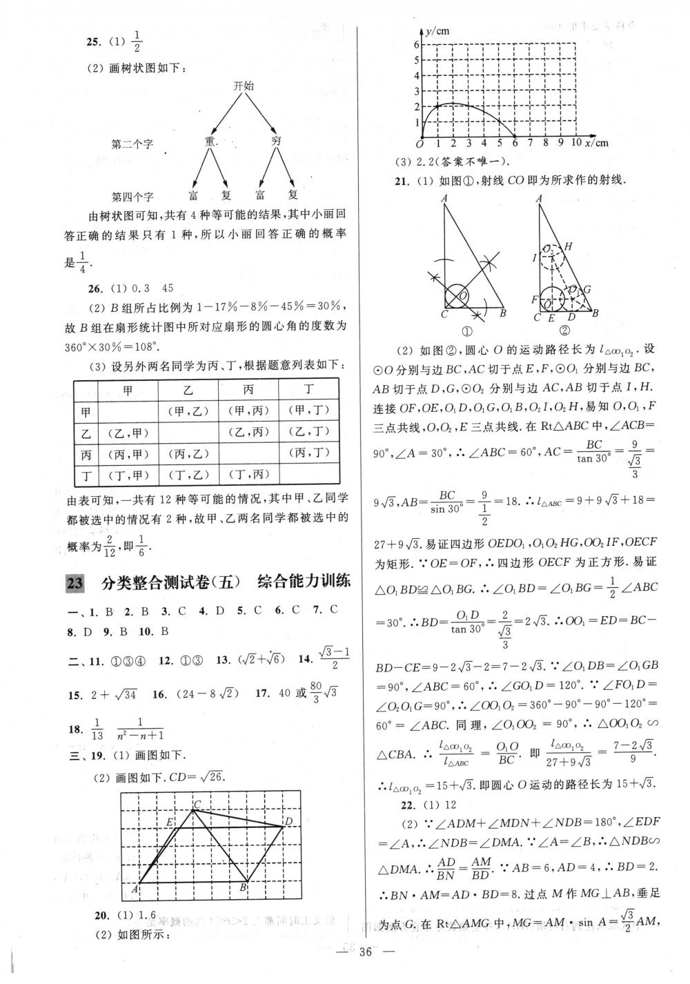 2018年亮點給力大試卷九年級數(shù)學(xué)下冊江蘇版 第36頁