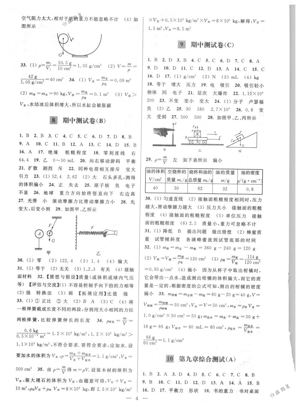 2018年亮點給力大試卷八年級物理下冊江蘇版 第4頁