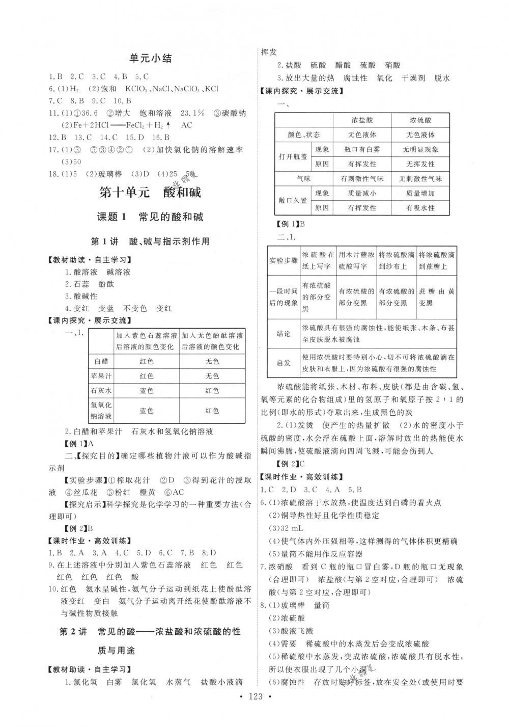 2018年能力培养与测试九年级化学下册人教版 第9页