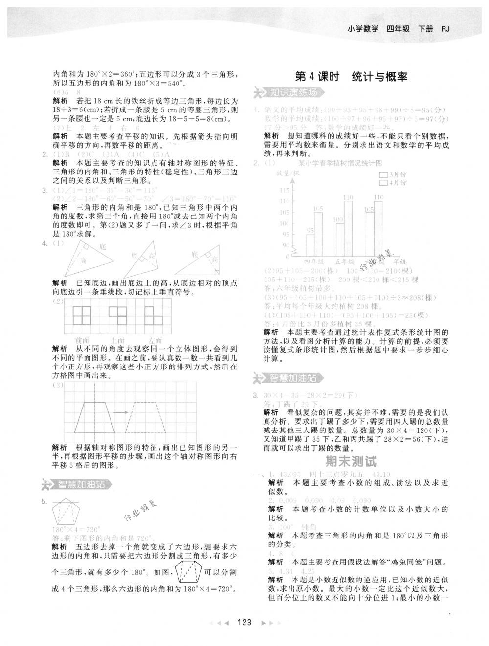 2018年53天天练四年级数学下册人教版 第39页