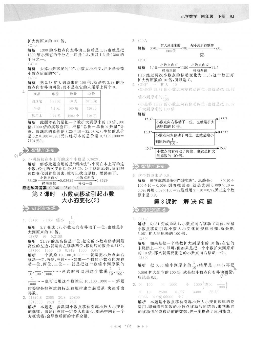 2018年53天天练四年级数学下册人教版 第17页