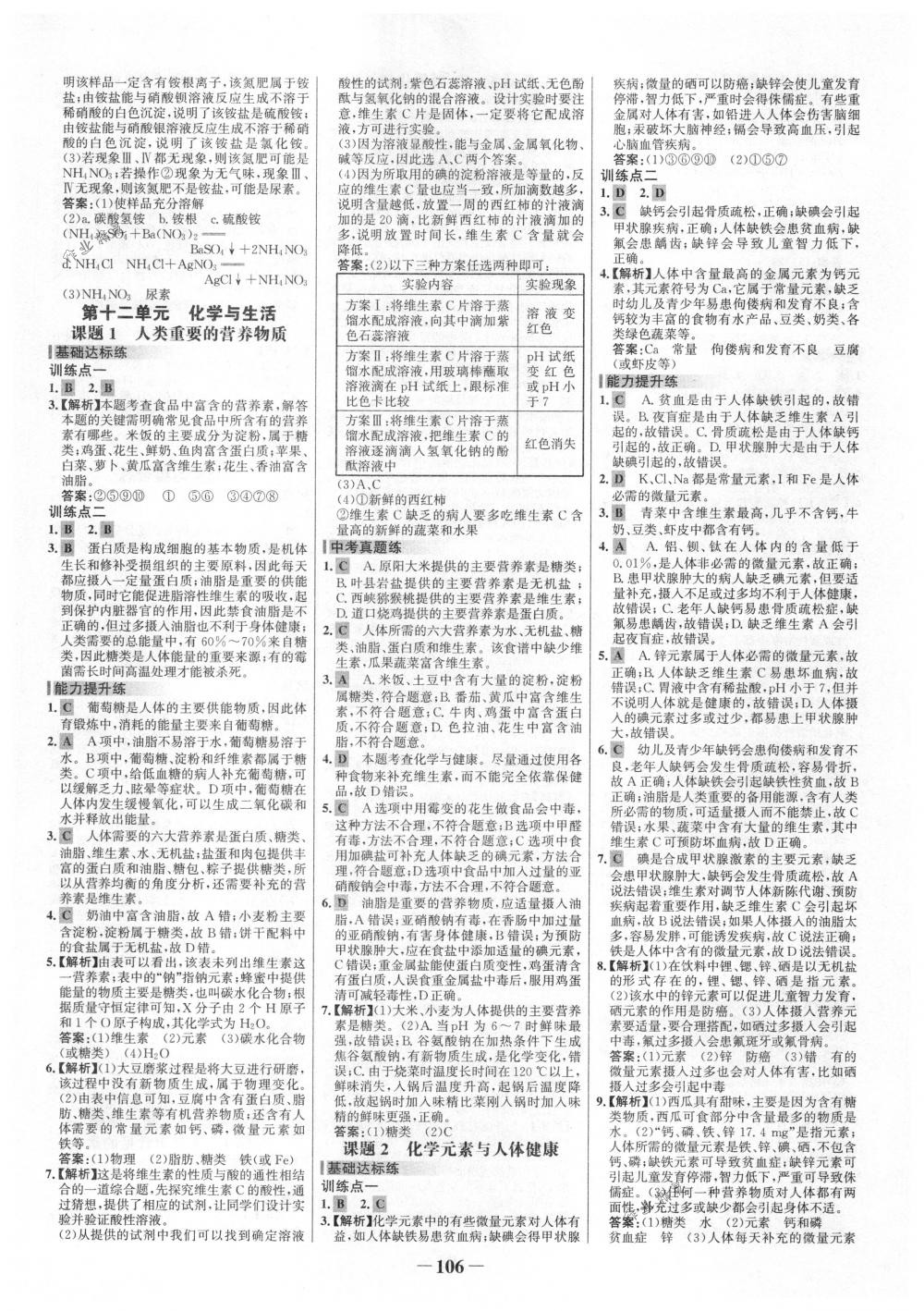 2018年世纪金榜百练百胜九年级化学下册人教版 第12页