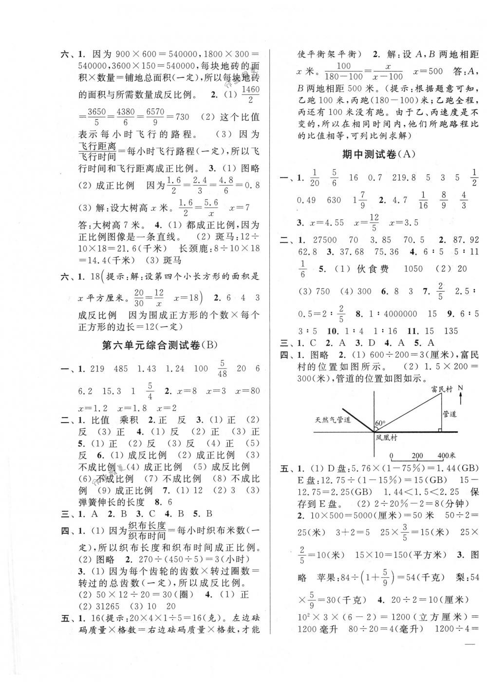 2018年亮點(diǎn)給力大試卷六年級(jí)數(shù)學(xué)下冊(cè)江蘇版 第5頁(yè)