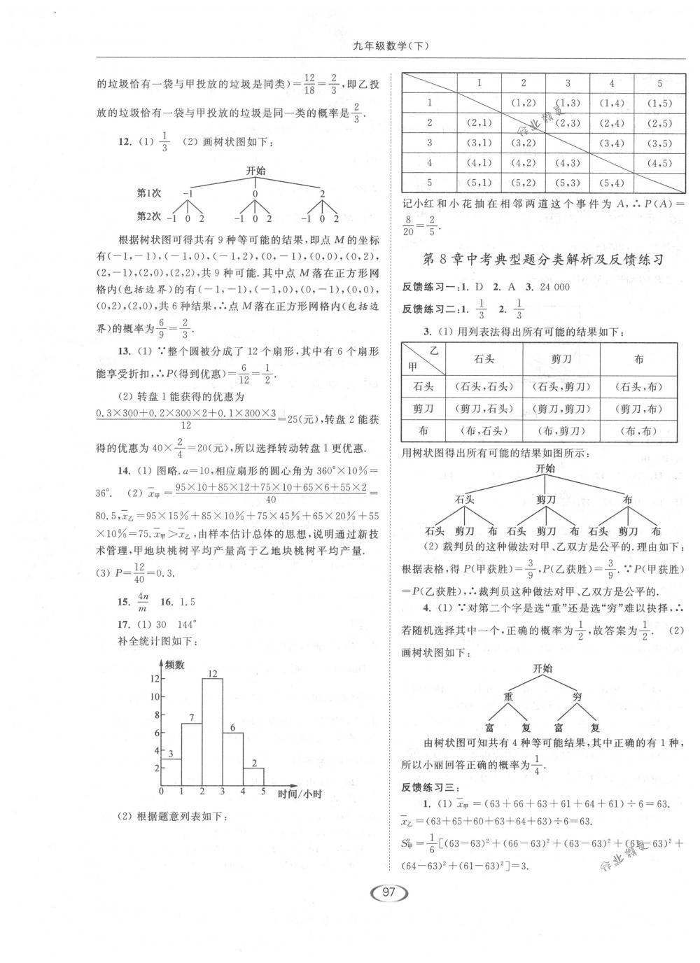 2018年亮點給力提優(yōu)課時作業(yè)本九年級數(shù)學下冊江蘇版 第29頁