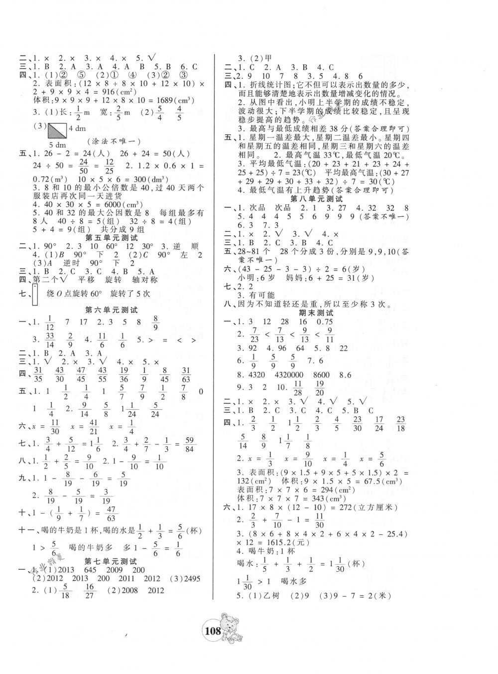 2018年創(chuàng)維新課堂五年級數(shù)學(xué)下冊人教版 第8頁