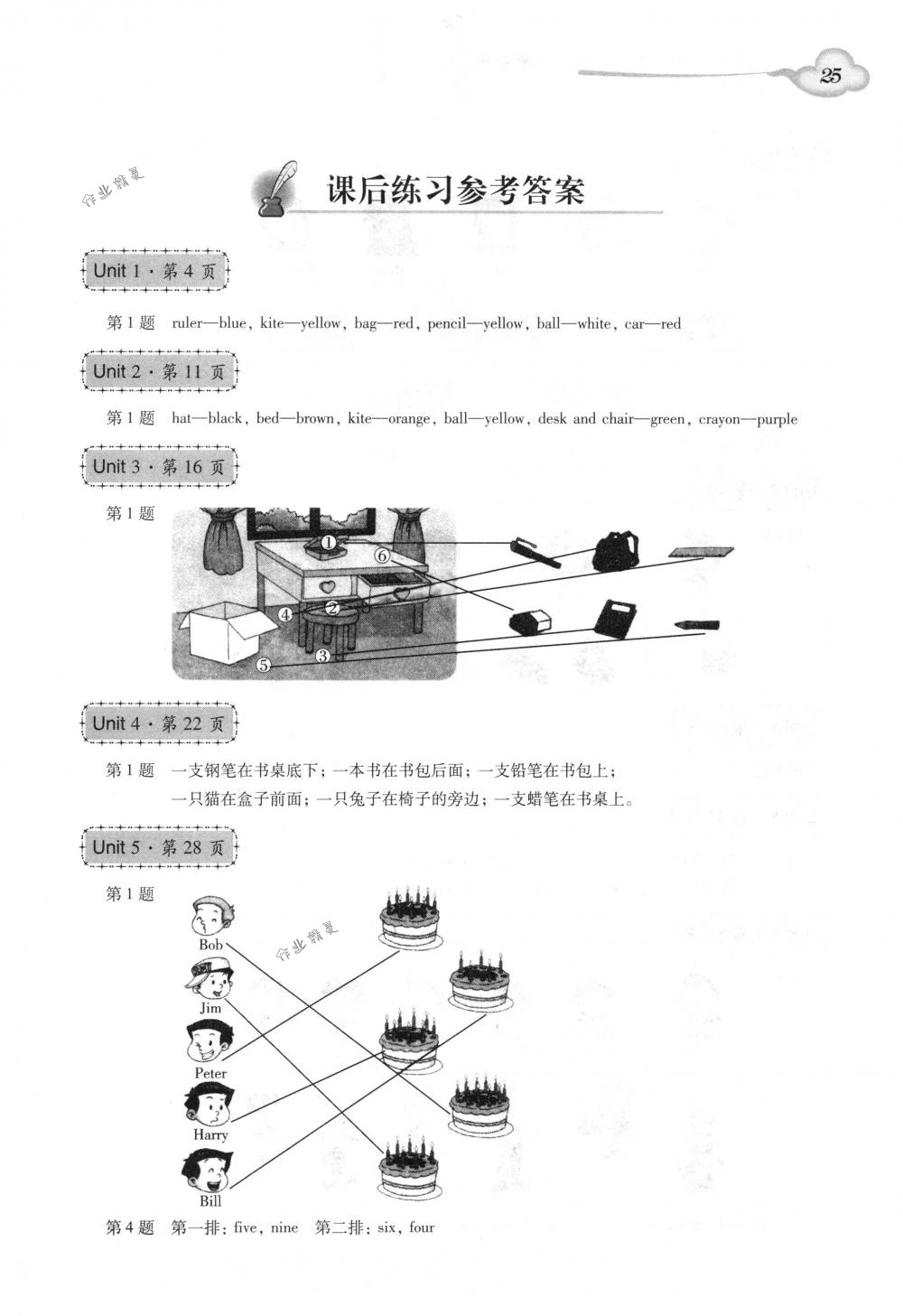 2018年小学英语双基同步导学导练三年级下册广州版 第25页