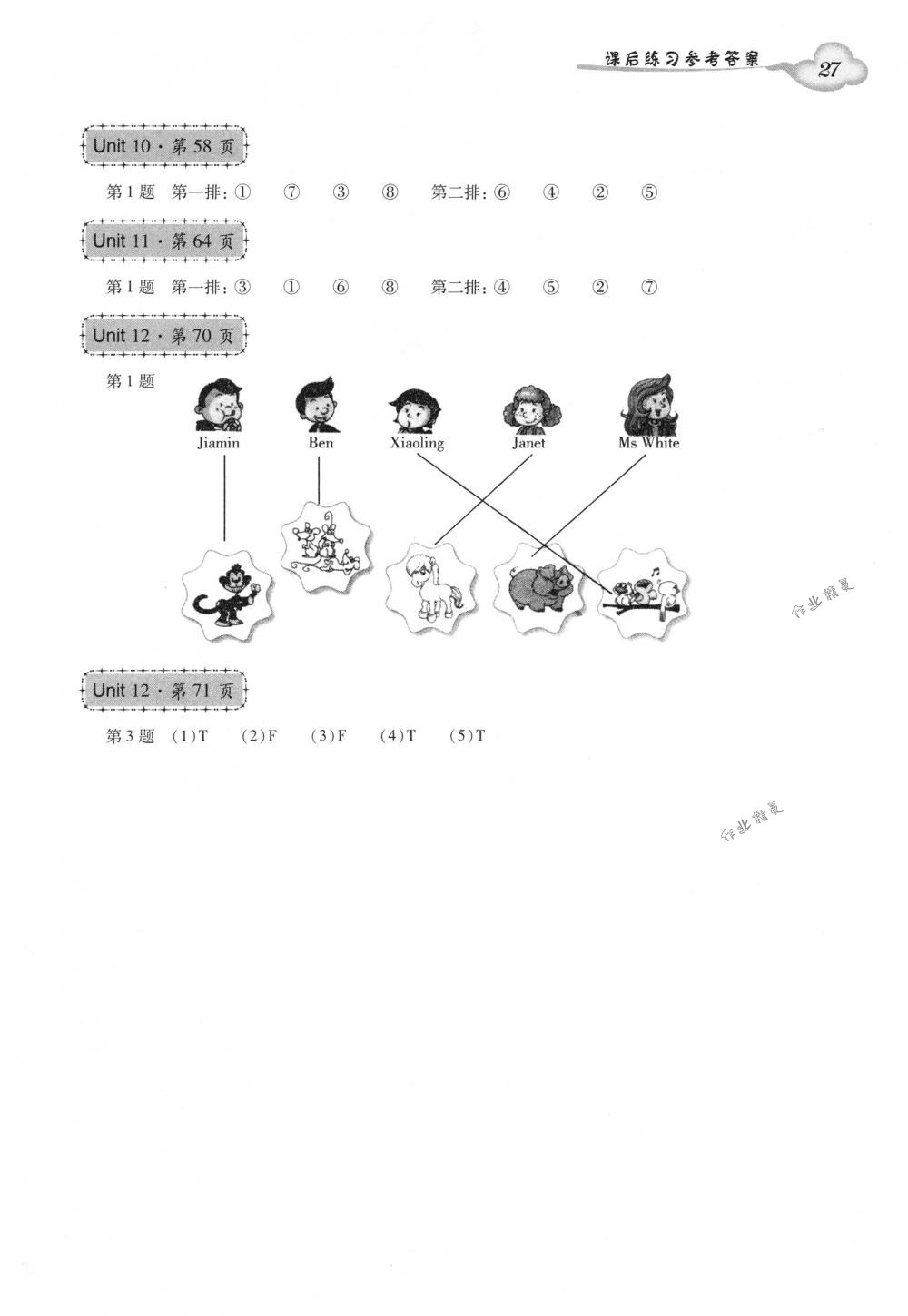 2018年小學(xué)英語雙基同步導(dǎo)學(xué)導(dǎo)練三年級下冊廣州版 第27頁