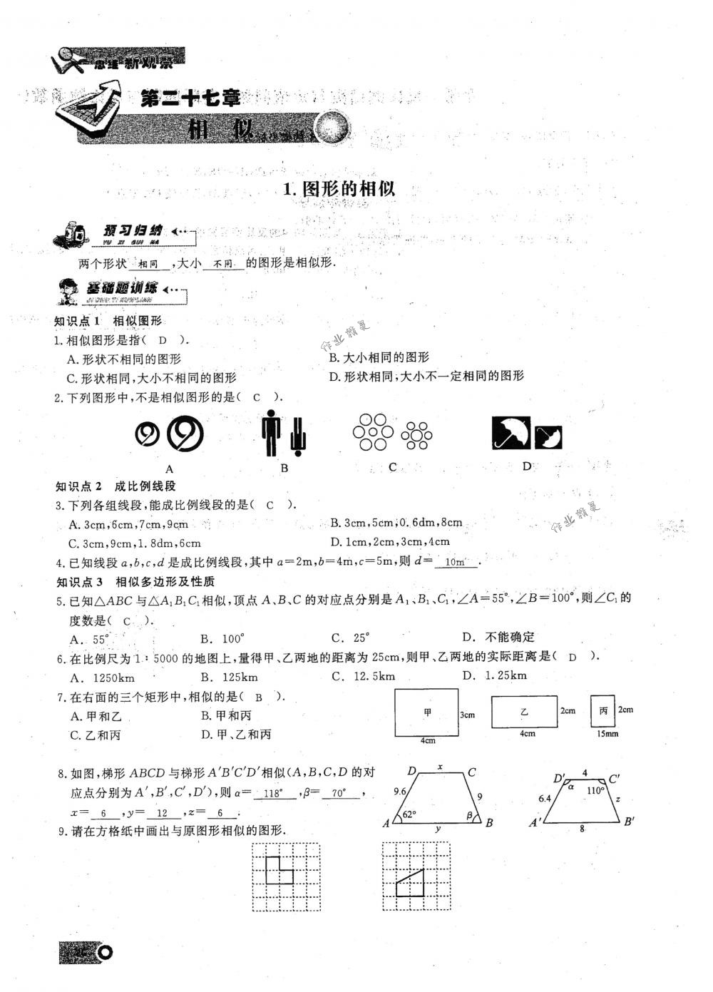 2018年思維新觀察九年級數(shù)學(xué)下冊人教版 第29頁