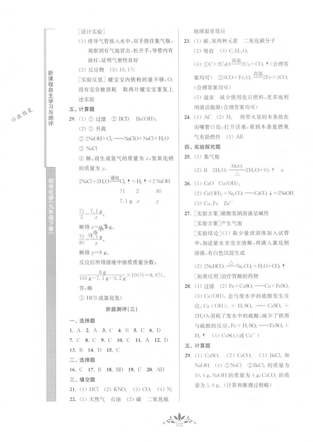 2018年新课程自主学习与测评九年级化学下册人教版 第14页