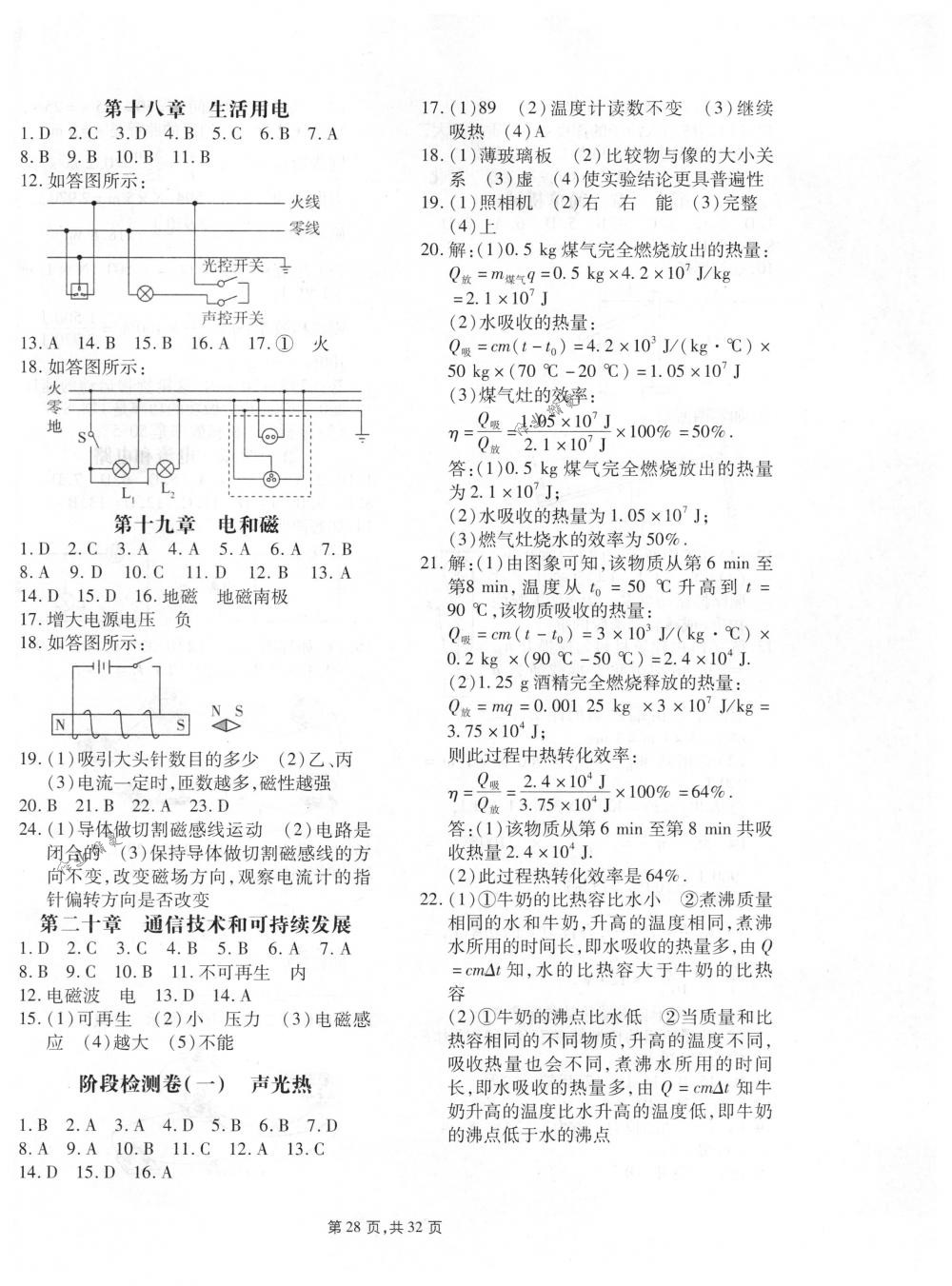 2018年春如金卷中考物理 第28頁