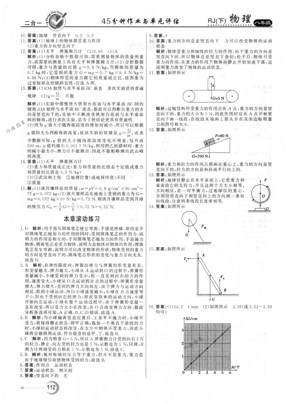 2018年紅對勾45分鐘作業(yè)與單元評估八年級物理下冊人教版 第4頁