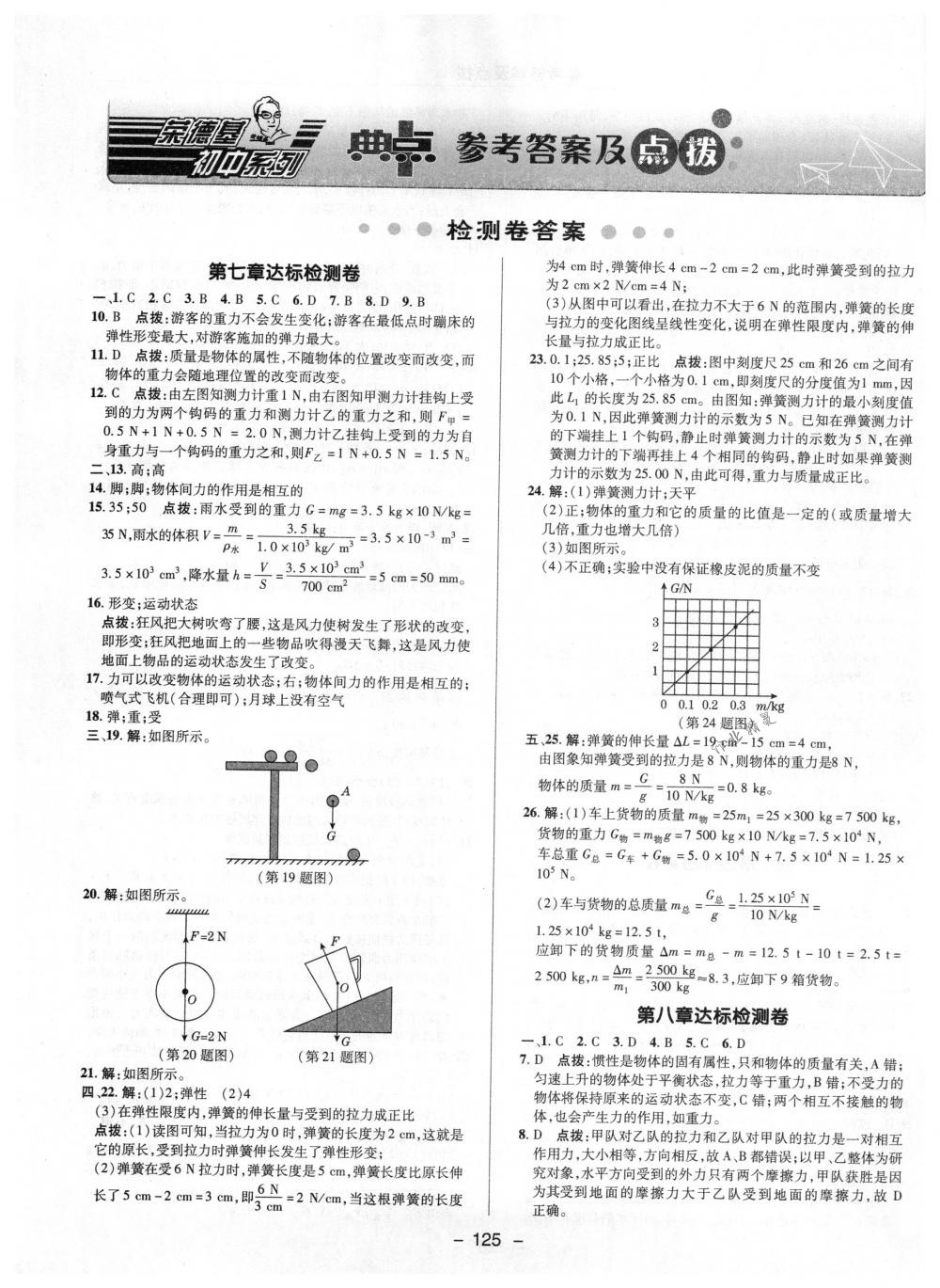 2018年綜合應(yīng)用創(chuàng)新題典中點(diǎn)八年級物理下冊人教版 第1頁