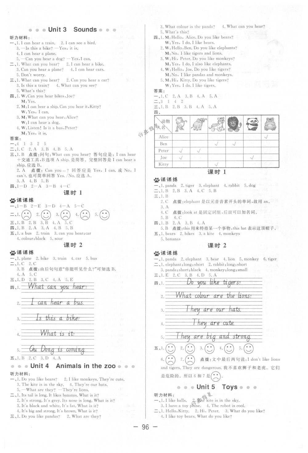 2018年綜合應用創(chuàng)新題典中點三年級牛津英語下冊滬教版三起 第4頁