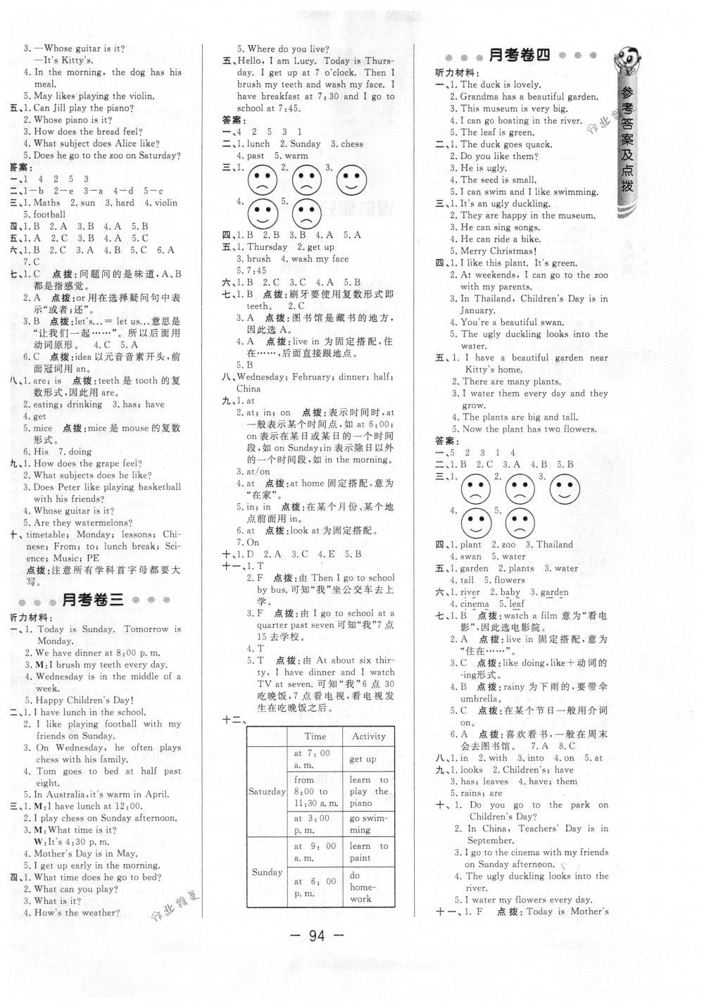 2018年綜合應(yīng)用創(chuàng)新題典中點(diǎn)四年級(jí)牛津英語下冊(cè)滬教版三起 第2頁