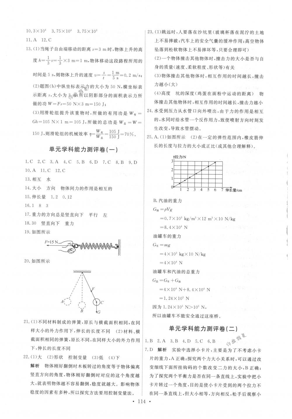 2018年能力培養(yǎng)與測試八年級物理下冊人教版 第24頁