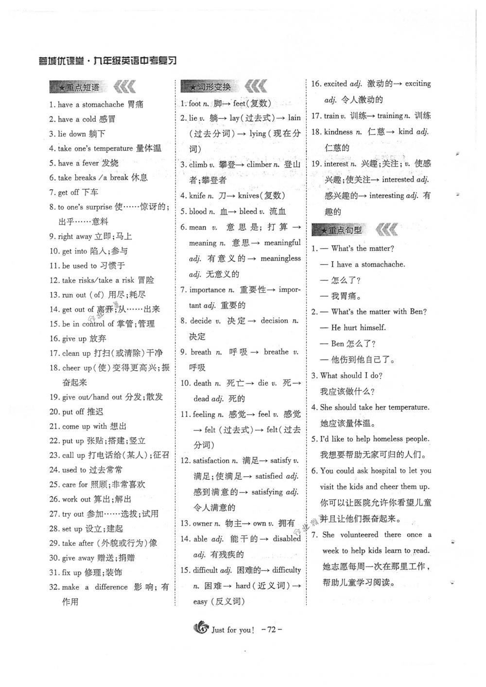 2018年蓉城優(yōu)課堂給力A+九年級(jí)英語下冊(cè)人教版 第72頁