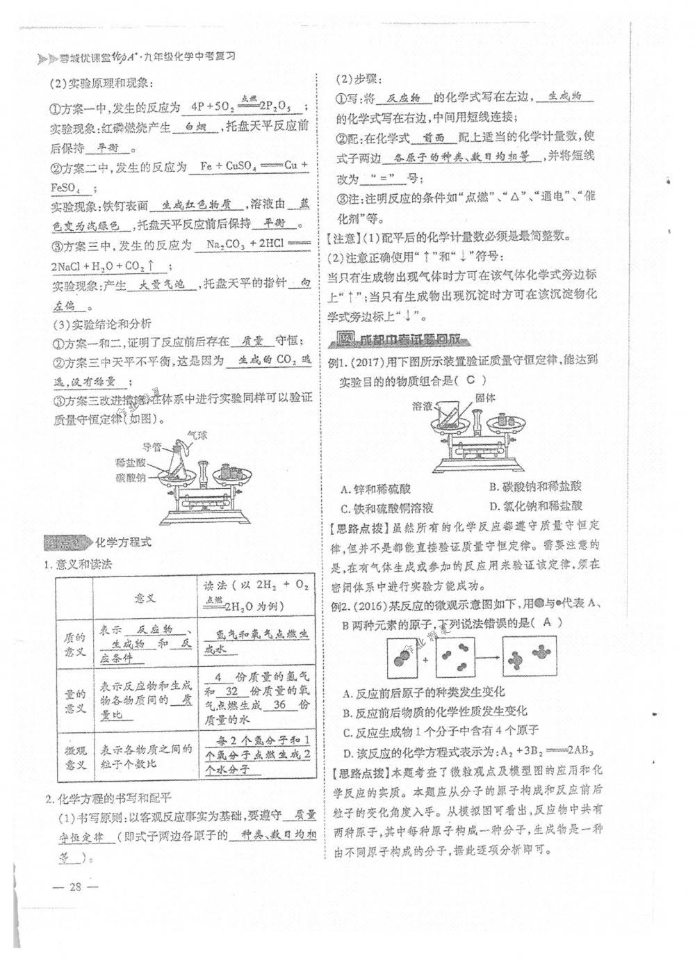 2018年蓉城优课堂给力A+九年级化学下册人教版 第28页