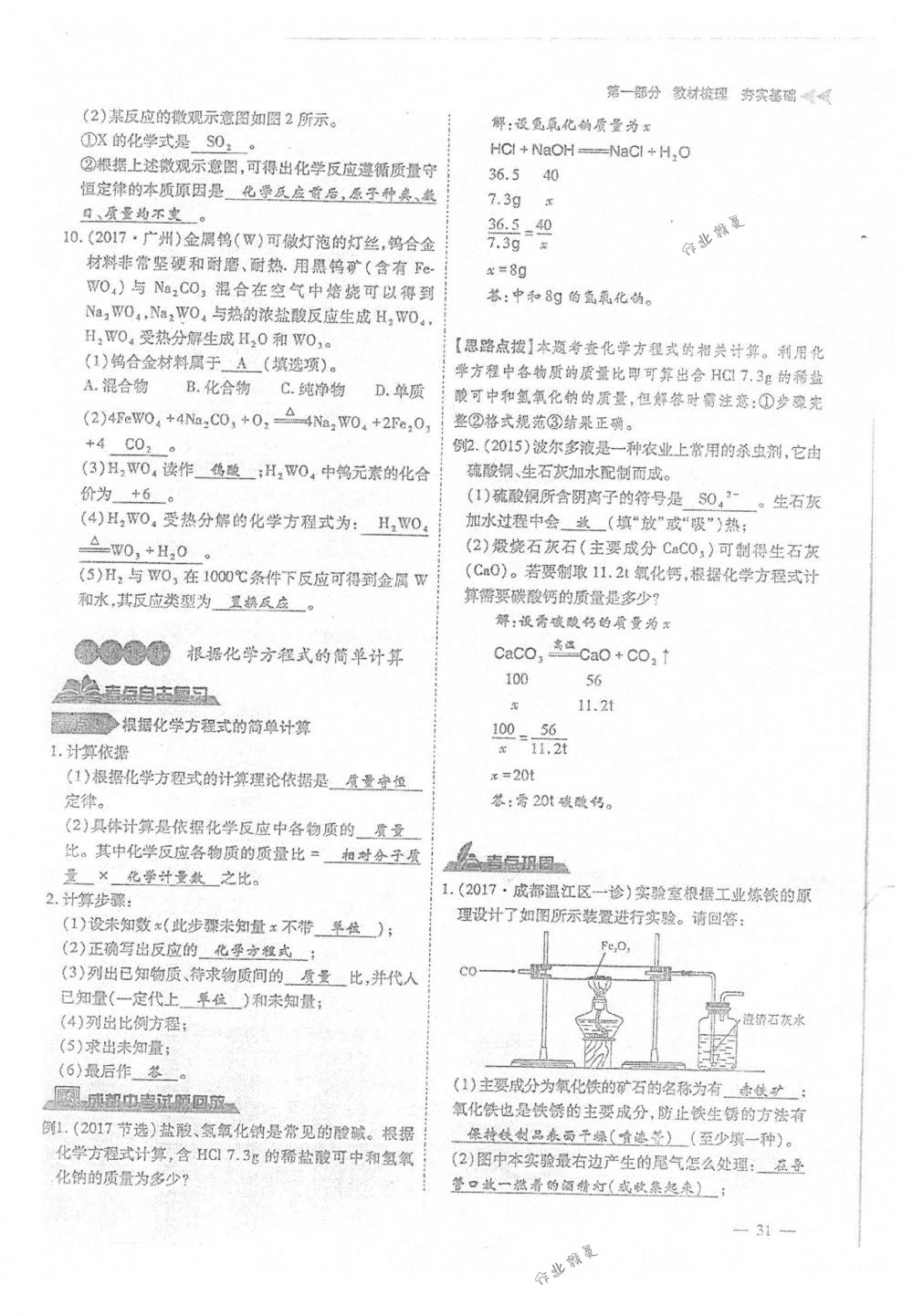 2018年蓉城优课堂给力A+九年级化学下册人教版 第31页