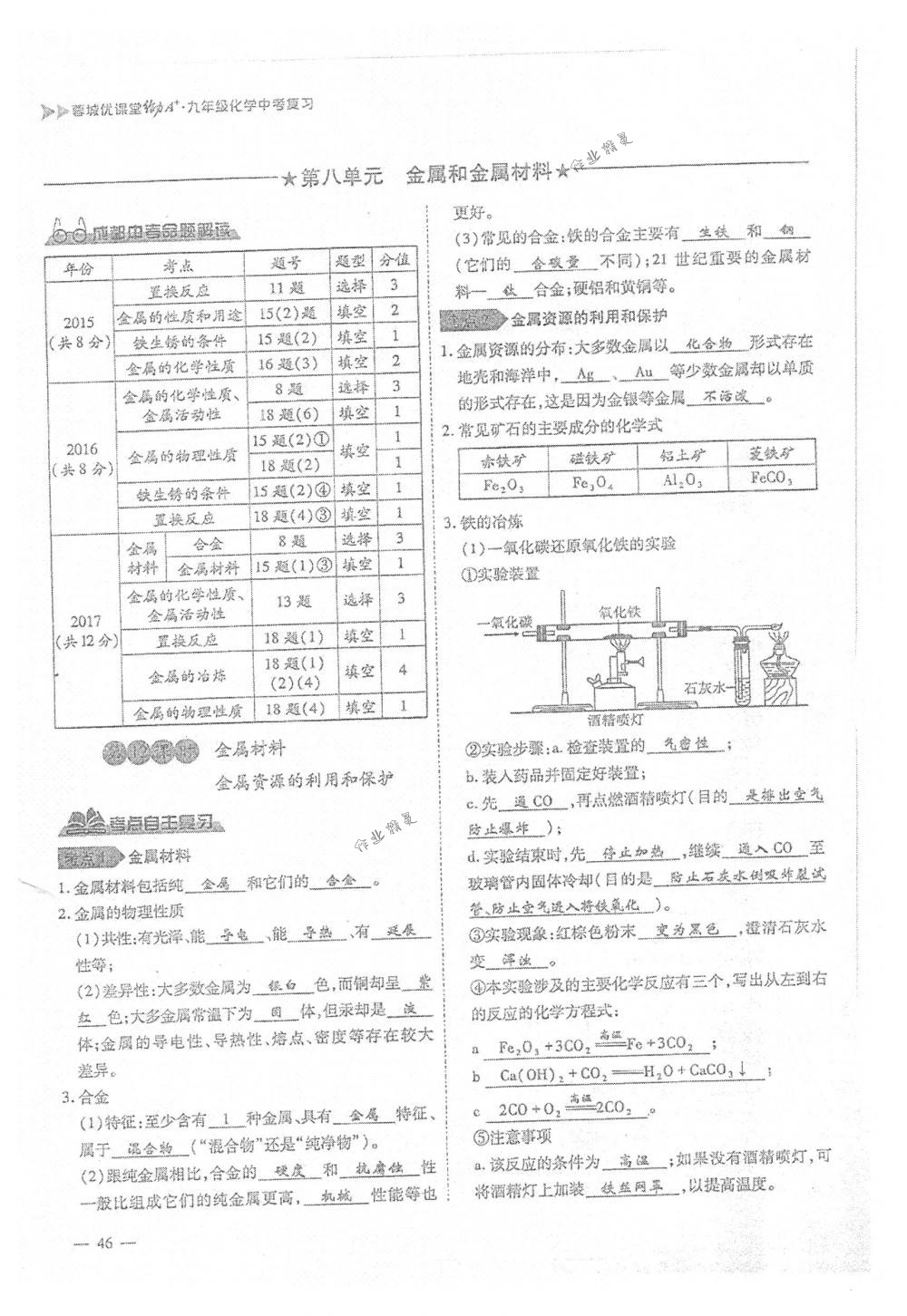 2018年蓉城優(yōu)課堂給力A+九年級(jí)化學(xué)下冊(cè)人教版 第46頁(yè)