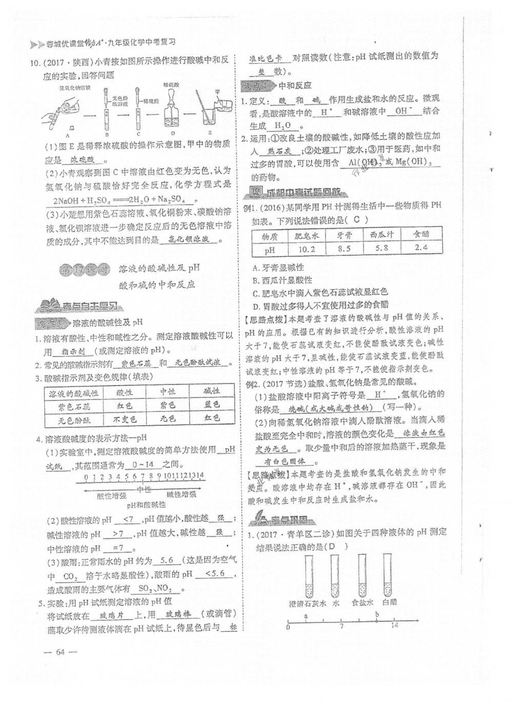 2018年蓉城优课堂给力A+九年级化学下册人教版 第64页