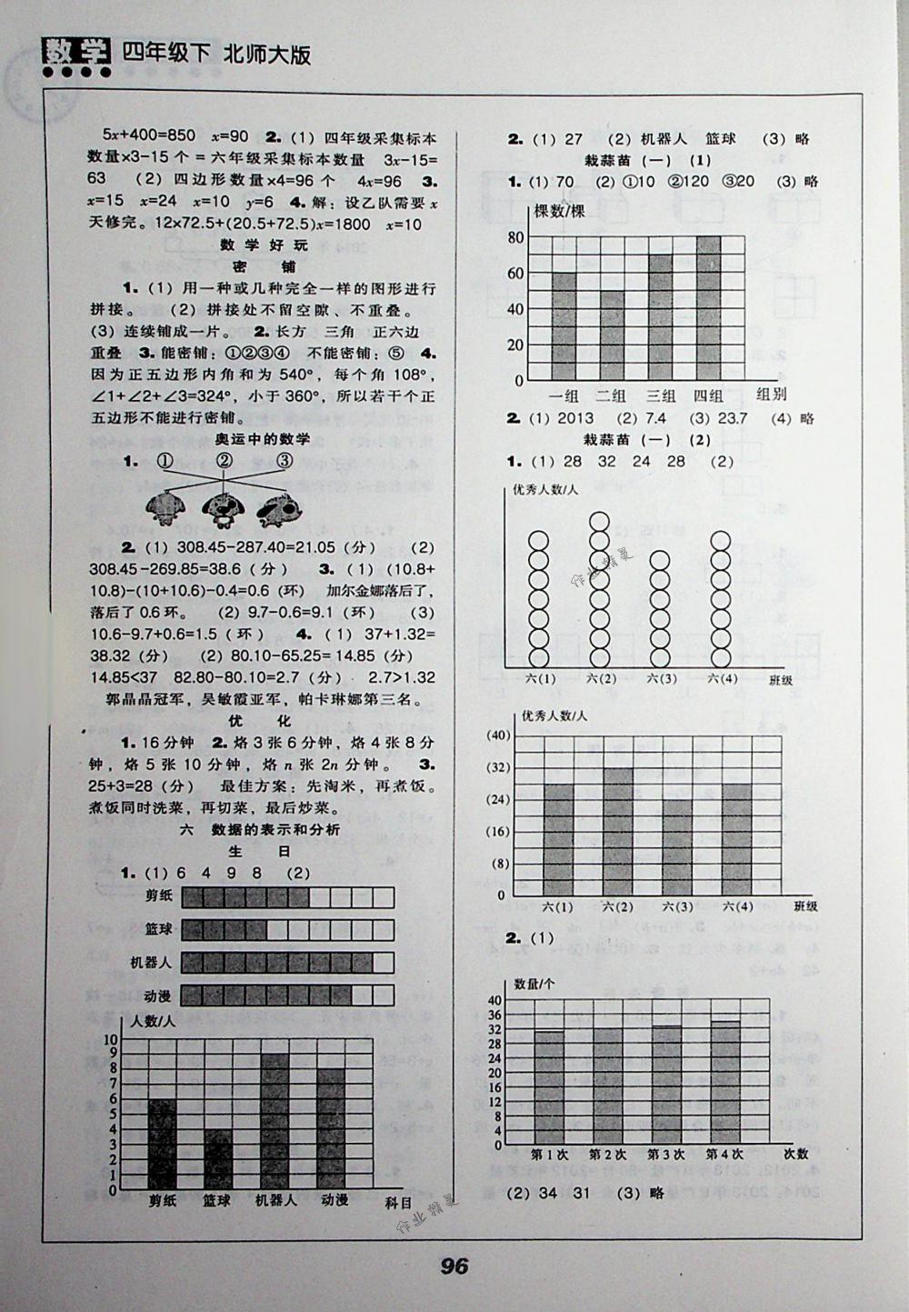 2018年新课程能力培养四年级数学下册北师大版 第6页